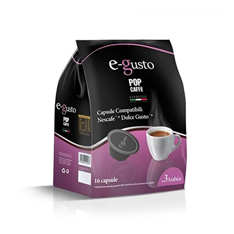 Capsule Pop Caffè E-Gusto Arabica compatibili Dolce Gusto
