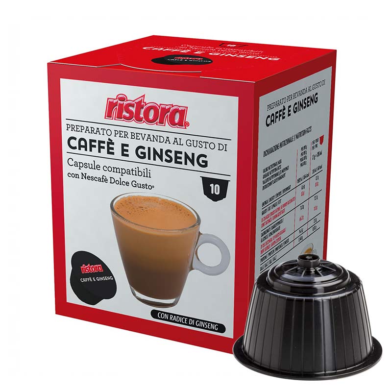 10 Capsule Ristora Caffè e Ginseng Dolce Gusto