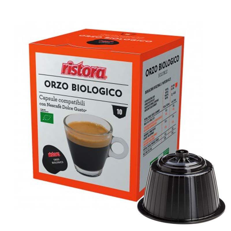 Capsule Ristora Orzo Bio compatibili Dolce Gusto