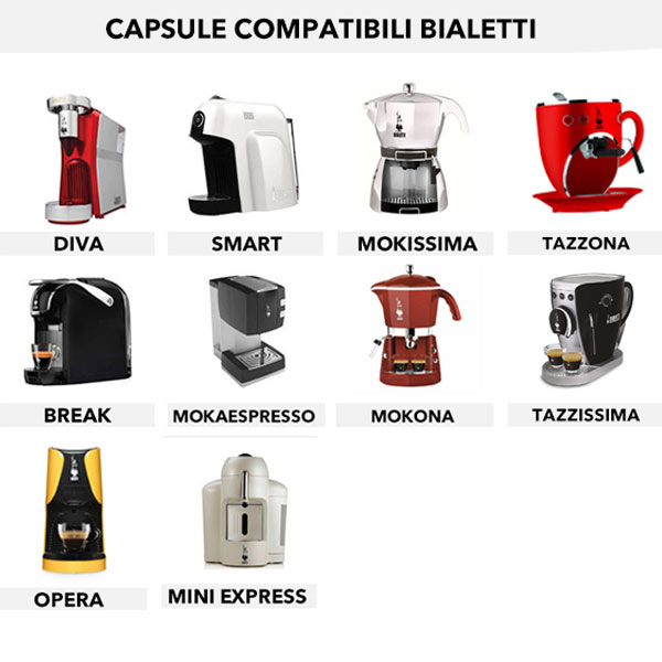 Capsule Barbaro compatibili Bialetti. Miscela Nera Caffexpert