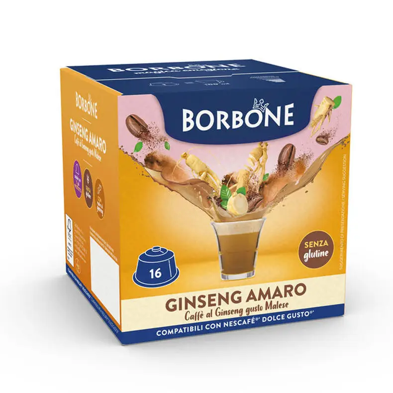 Capsule Ginseng Amaro Borbone compatibili Dolce Gusto