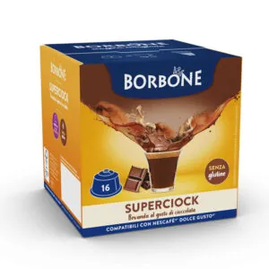 Capsule SuperCiok bevanda al cioccolato Borbone per Dolce Gusto