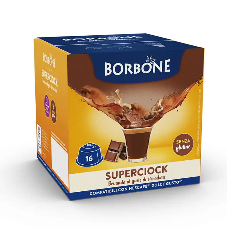 Capsule SuperCiok bevanda al cioccolato Borbone per Dolce Gusto