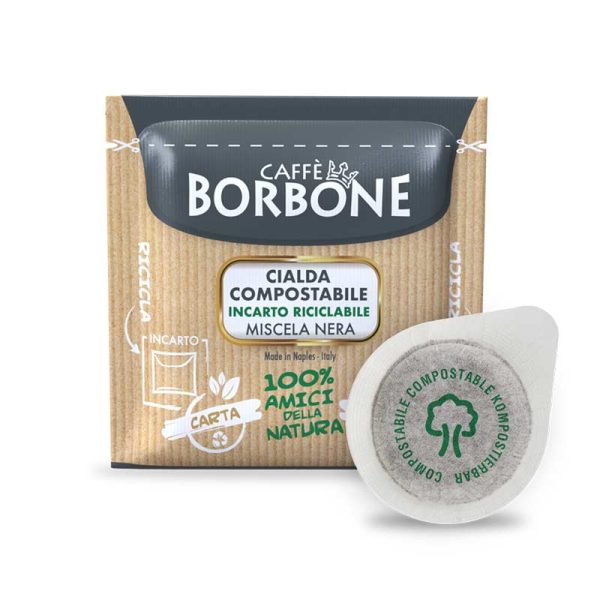 cialde nere borbone compostabili