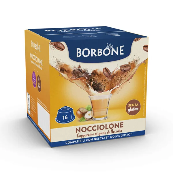 Nocciolone Cappuccino alla Nocciola Borbone compatibili Dolce Gusto