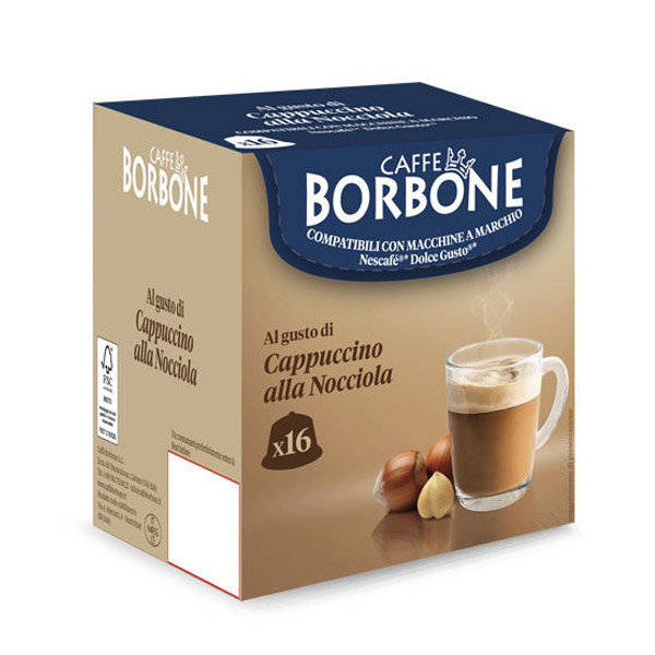 Capsule Borbone Cappuccino alla Nocciola per Dolce Gusto