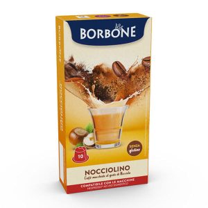 Nocciolino Caffè Borbone in capsule per Nespresso il caffè macchiato alla nocciola