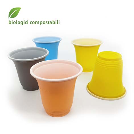 Bicchierini caffe compostabili biodegradabili