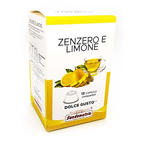 Capsule Tisana Zenzero e Limone Sandemetrio per Dolce Gusto