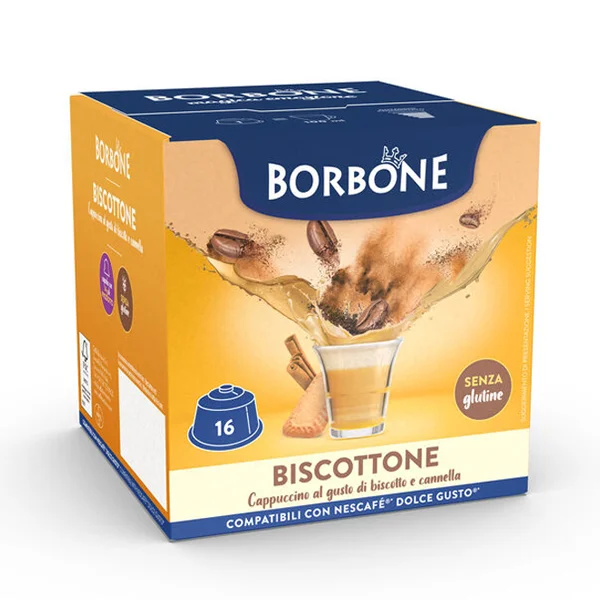 Capsule Biscottone Caffe' Borbone compatibili Dolce Gusto