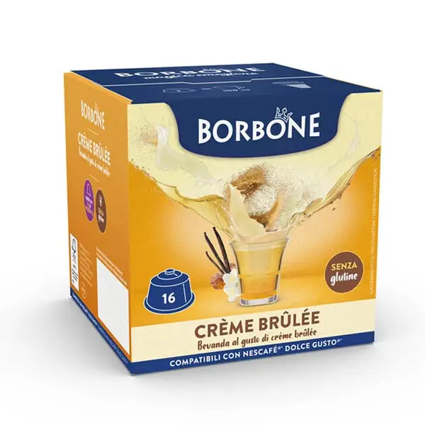 Capsule Crème Brulèe Caffè Borbone compatibili Dolce Gusto