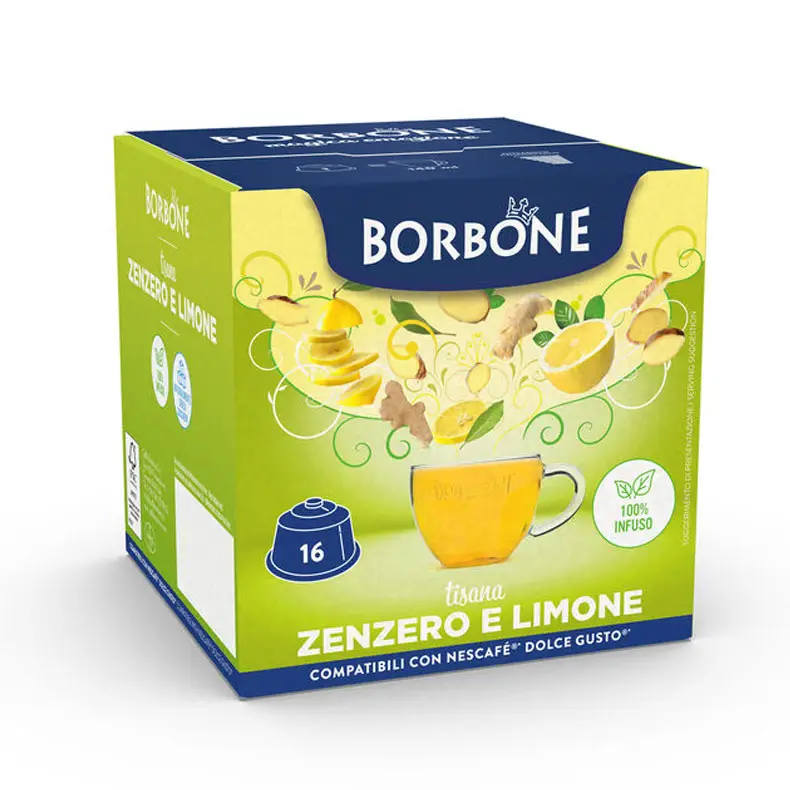 Capsule Tisana Zenzero e Limone Borbone per Dolce Gusto