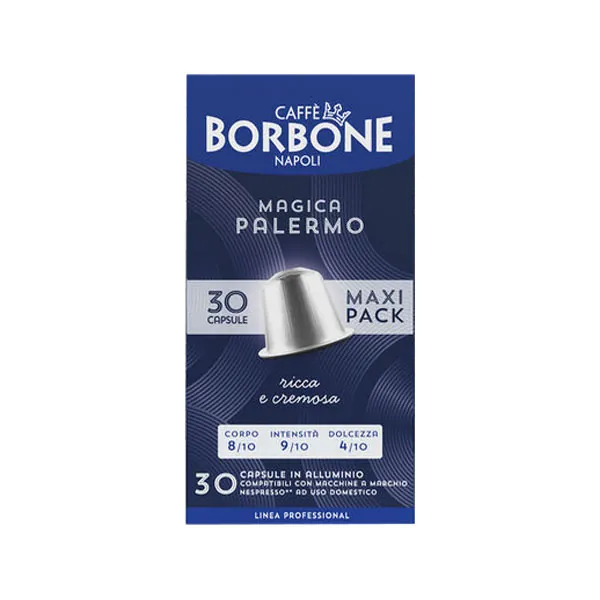 capsule in alluminio caffè borbone compatibili nespresso miscela magica palermo