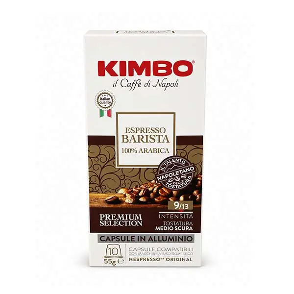 Capsule Kimbo Nespresso 100% Arabica in alluminio compatibili 100 capsule